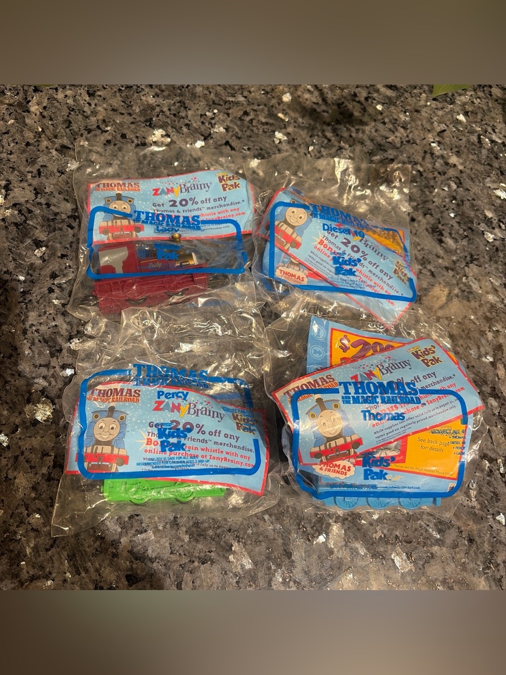 Thomas & Friends Subway 2000 Full Set of 4 – Thomas, Percy, Lady, Diesel 10 -New